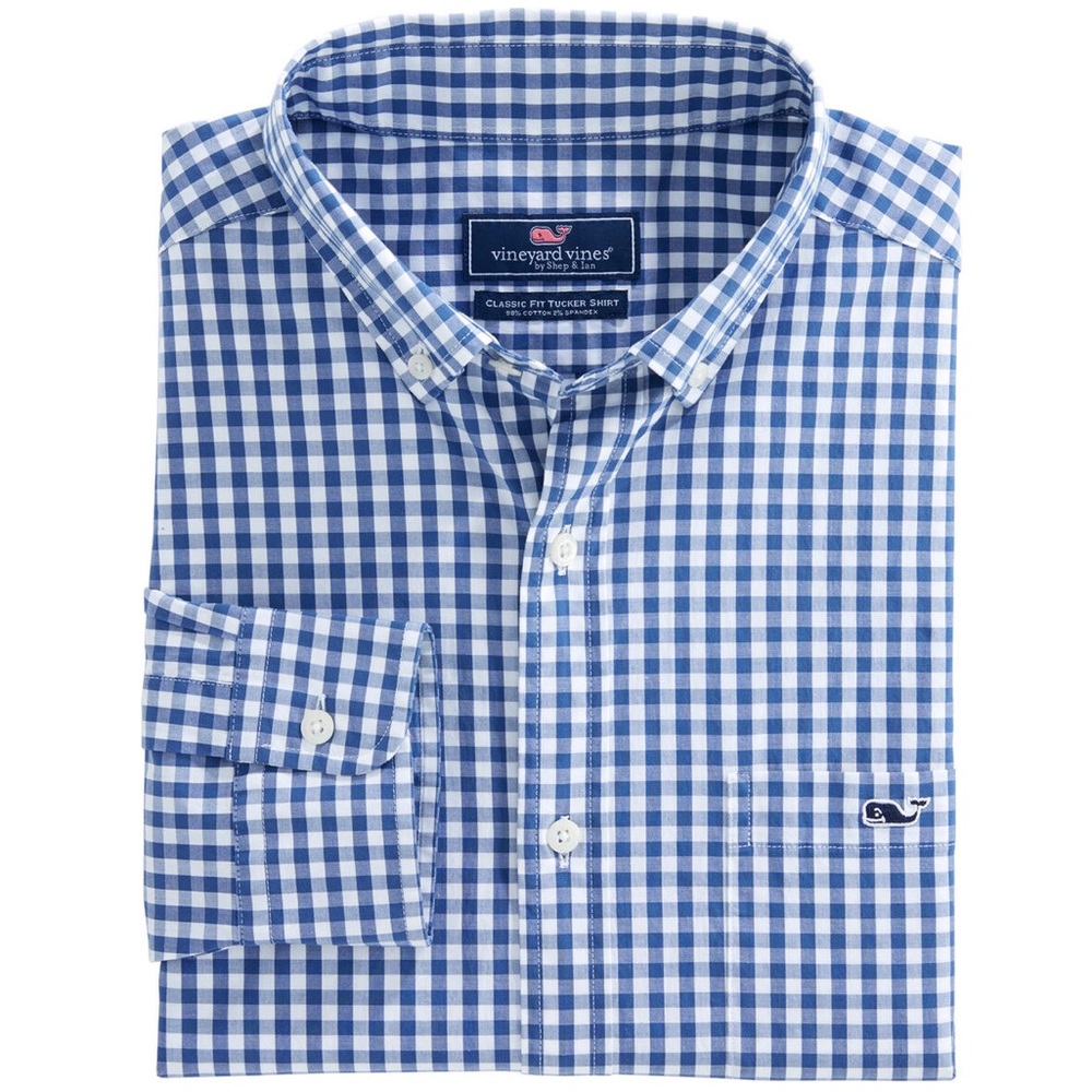 Vineyard Vines Carleton Gingham Classic Stretch T… - image 1